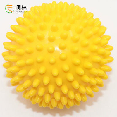 Шарик йоги точечного массажа Spiky, recyclable резиновый спиковой шарик массажа